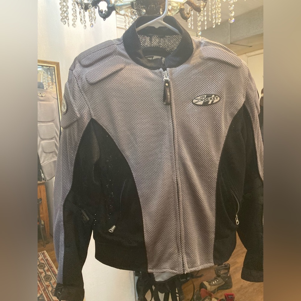 Joe Rocket Black and Gray womens Performance motorcycle summer Jacket